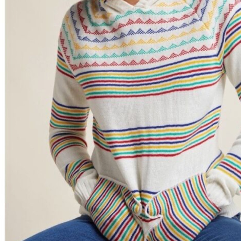 ModCloth hooded colourful sweater size XL